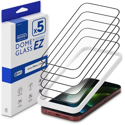 화이트스톤 아이폰15 시리즈 EZ클리어 액정보호 필름 풀커버 강화유리 5매